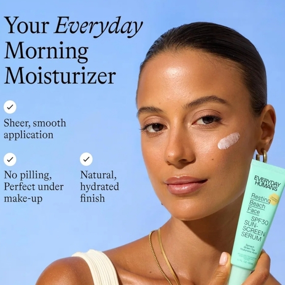 🩷 3/$15 Everyday Humans Resting Beach Face SPF30 Sunscreen Serum .5oz. NIB - Picture 7 of 8